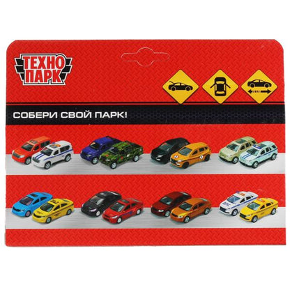 Machine en métal INFINITI QX80, d'une taille de 12,5 cm, double, sac, argent, noir, couleur. Parc technologique dans le cor.2*36шт