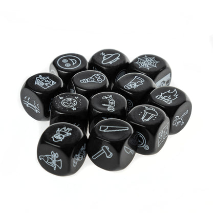 ИГРА "ГОВОРЯЩИЕ КУБИКИ" СТРАШИЛКИ (ЖЕСТЯНАЯ КОРОБОЧКА) в кор.42шт