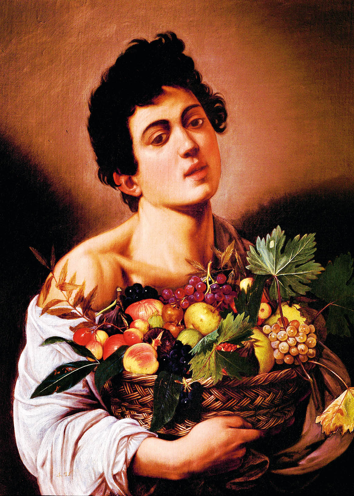 Affiche. Караваджо. Je suis juste avec les fruits frais. Format A3.