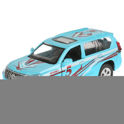 Машина металл свет-звук "TOYOTA PRADO СПОРТ" 12см, откр. двери, инерц. dans le cor. Parc technologique dans le cor.2*36шт