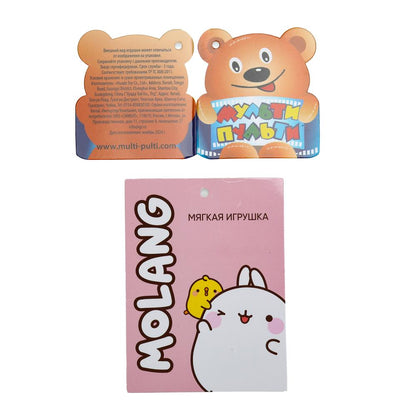 Игрушка мягкая Molang molang 30см белый, без чипа "МУЛЬТИ-ПУЛЬТИ" в кор.24шт
