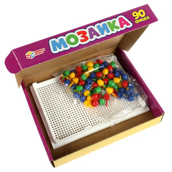 ЕДИНОРОГИ. МОЗАИКА пластиковая. 90 poissons par mois, 4 jours. Умные игры в кор.20шт