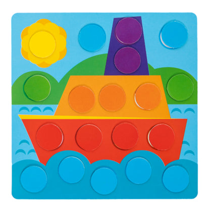 Игра развивающая Разноцветные кружочки "Большое путешествие", серия Учись, играя