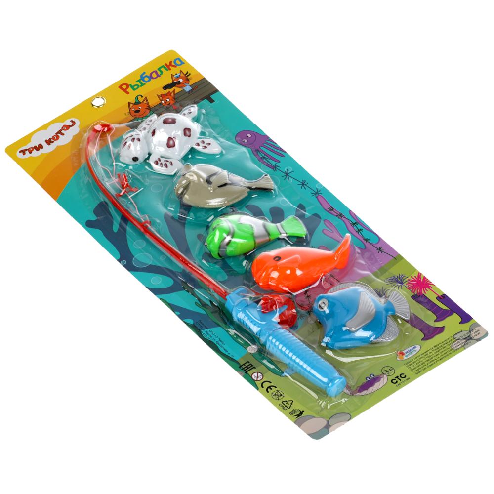 ИГРА РЫБАЛКА "ИГРАЕМ ВМЕСТЕ" ТРИ КОТА, ЦВЕТ В АССОРТ. НА КАРТ. (РУСС. УП.) 43,5*17*3СМ в кор.2*54шт
