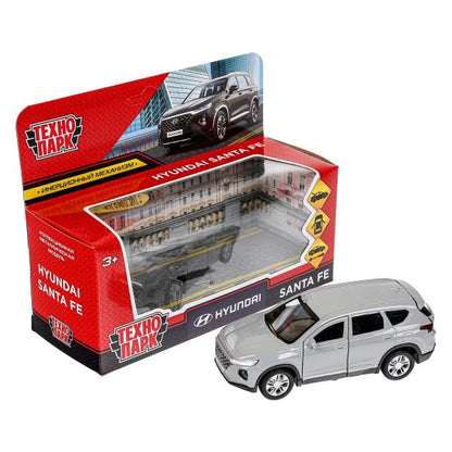 Machine en métal HYUNDAI SANTAFE 12 cm, double, bagage, inerte, temps série, cor. Parc technologique dans le cor.2*36шт