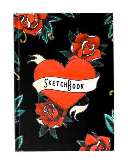 СКЕТЧБУК А5. СЕРДЦЕ (выб.лак)