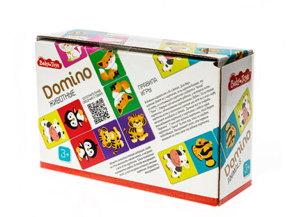 ДОМИНО "ЖИВОТНЫЕ " ВABY TOYS в кор.10шт