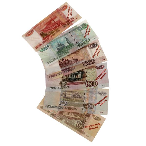 Деньги игровые для кассы, блист.17,5*2,5*29 см ИГРАЕМ ВМЕСТЕ в кор.2*96шт
