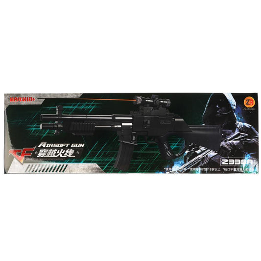 Автомат (п) с лазер. прицелом, со съемным магазином, с пульками 2338A в кор. в кор.36шт