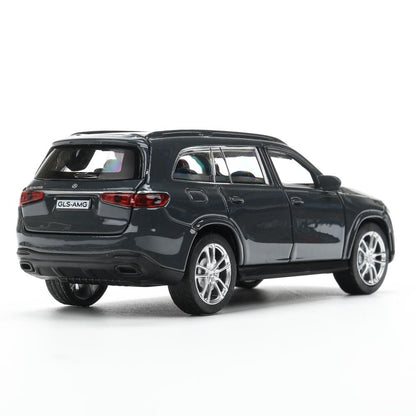 Машина металл MERCEDES-BENZ gls class amg 12см, дв,баг,ин,серый, кор. Parc technologique dans le cor.2*36шт