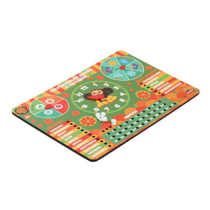 Игрушка деревянная вкладыш календарь с ручками Чебурашка 28*19,5см,термопак Буратино в кор.20шт