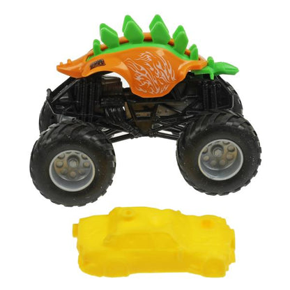 Machine en métal pour course sur route, 10 cm, jaune, blister. Parc technologique en cor.2*144шт