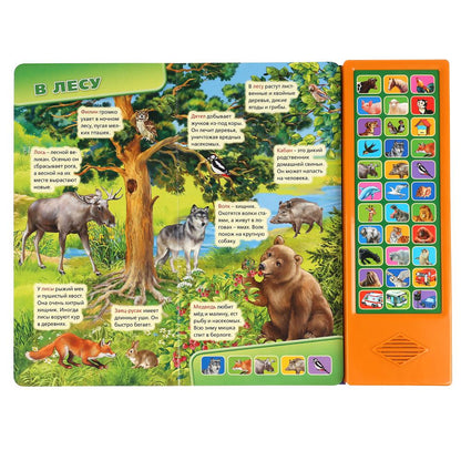 Умка. Мир вокруг нас (33 звук. кнопки, говорящая энциклопедия). 254х295мм, 16 стр. в кор.20шт