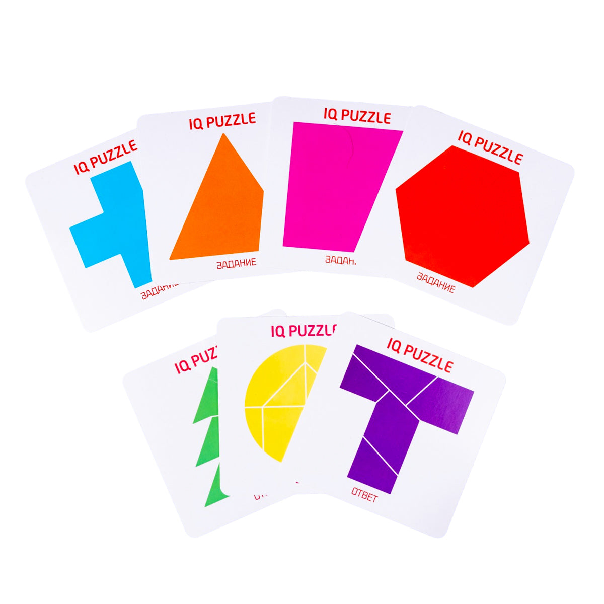 Jeu de golf "IQ Puzzles + Tangram" série "Baby Toys wood"