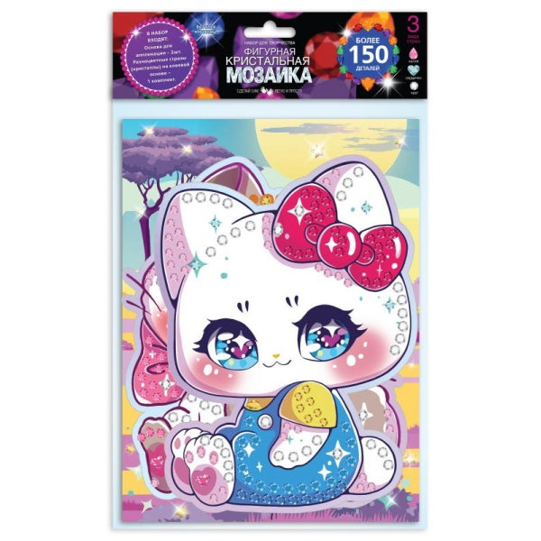 Кристальная мозаика фигурная кавайные МУЛЬТИ АРТ в кор.100шт