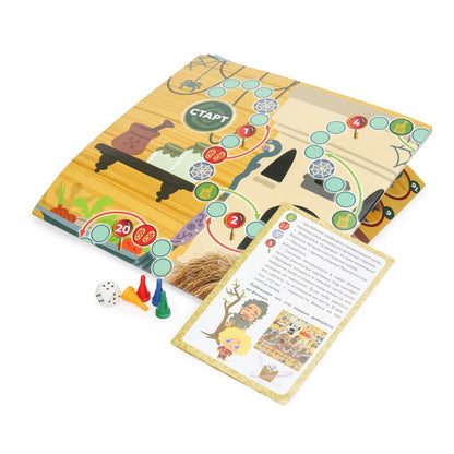 Домовенок Кузя. Настольная игра-квадрат. 40 cartes. 4 heures. 250х250х55 mm. Умные игры в кор.10шт