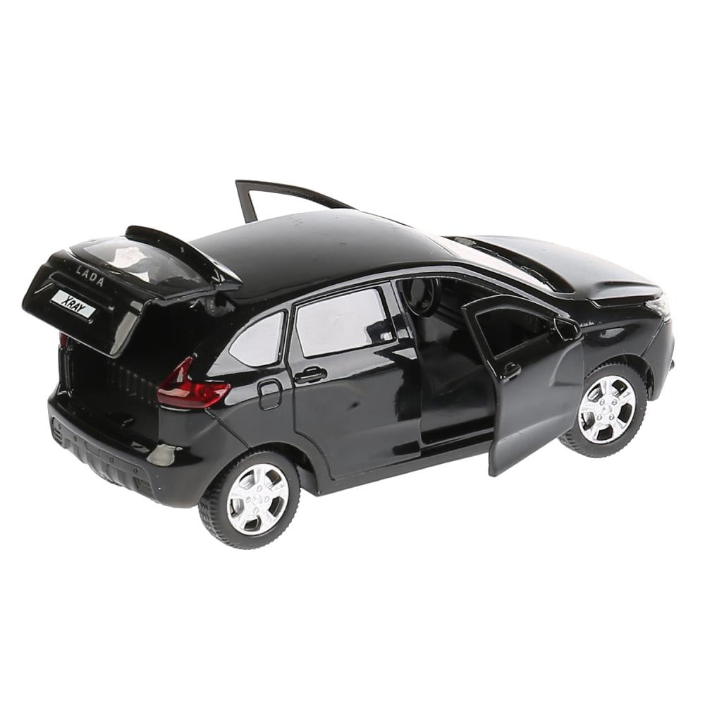 XRAY-BK Машина металл LADA XRAY, 12см, открыв. двери, инерц, черный 9818 в кор. Технопарк в кор.2*36