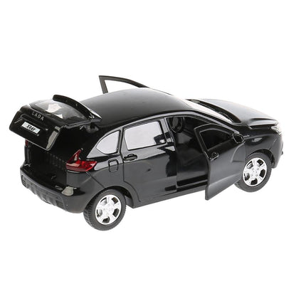 XRAY-BK Машина металл LADA XRAY, 12см, открыв. двери, инерц, черный 9818 в кор. Технопарк в кор.2*36