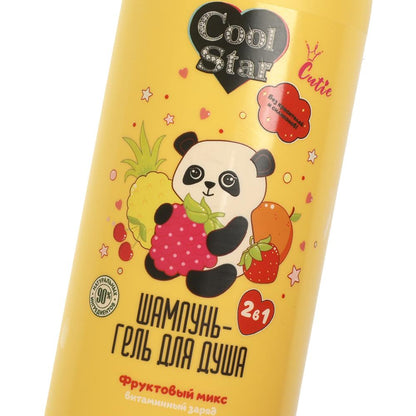 Shampoing - Gel pour la Douce Cutie Fruits Vitamine Zaryad, 400 ml Cool Star en Cor.6шт