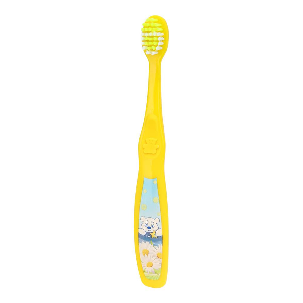 Зубная щетка фигурная для детей умка желтая MASTER DENT в кор.24*12шт