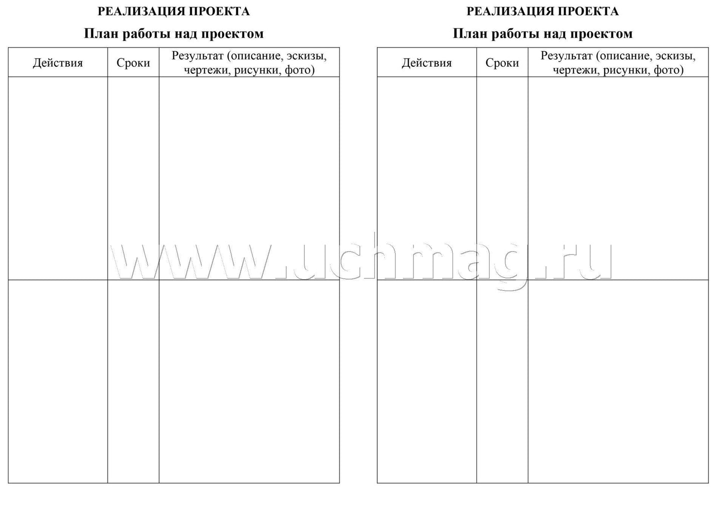 Паспорт проектной работы. 5-9 классы. (Формат А5, блок писчая 60, обл. офсетная 160) 16 стр.