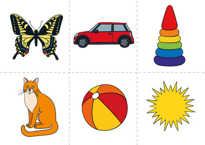 Album de diagnostic «Цветик-семицветик» pour les enfants de 3 à 4 lettres.