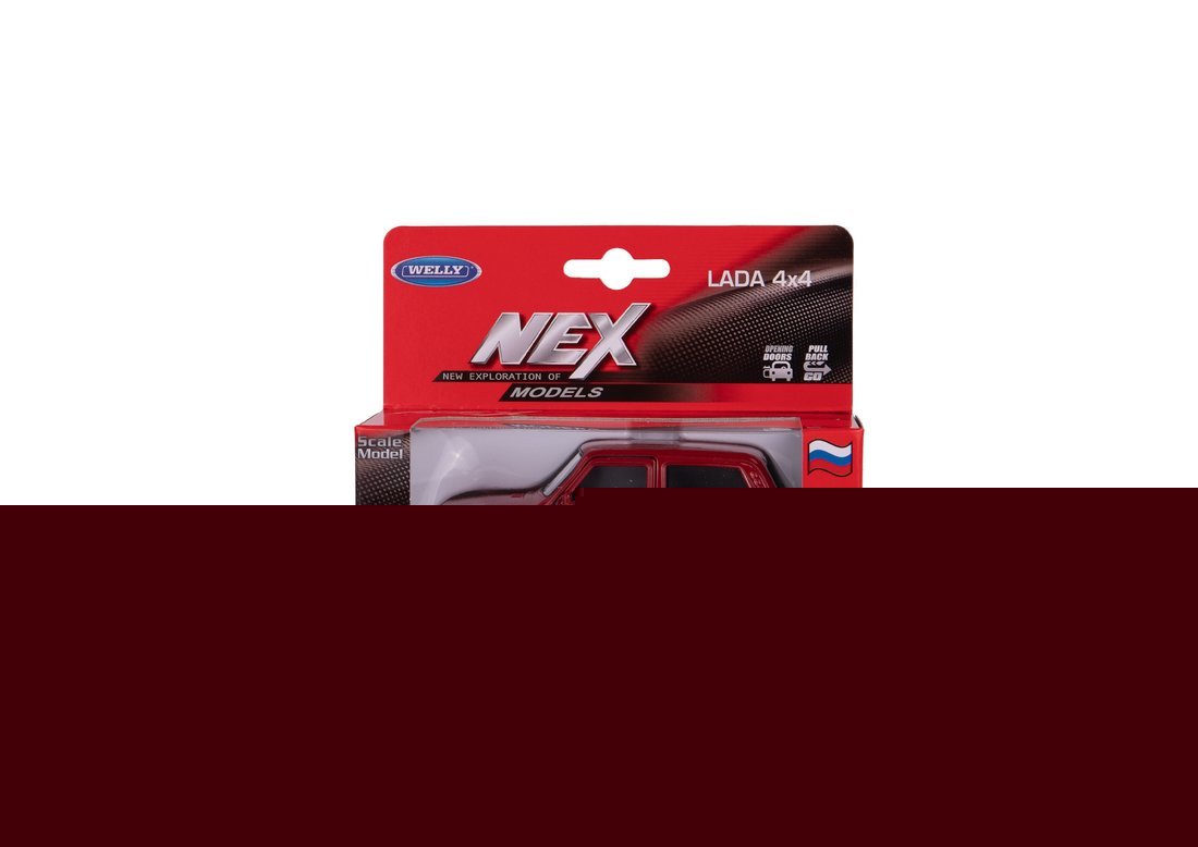 Welly. Машинка 1:38 "LADA Niva" пруж. мех., красный арт.арт.42386W-R
