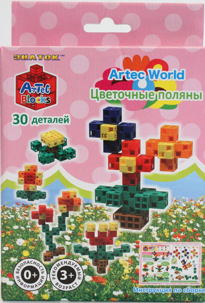 Constructeur ARTEC World "Цветочные поляны" коробка 30дет.