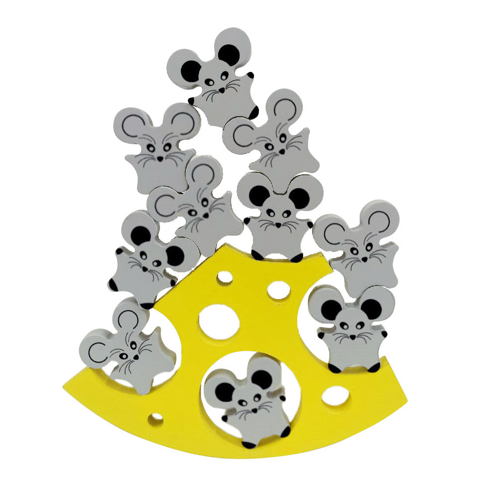 Игра деревянная Балансир "Мышиные качели" в жестяной коробочке серия "Baby Toys games"