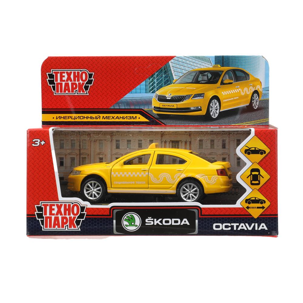 Machine en métal SKODA OCTAVIA 12 см, double, bagage, инерц.соц ТАКСИ кор. Parc technologique dans le cor.2*36шт