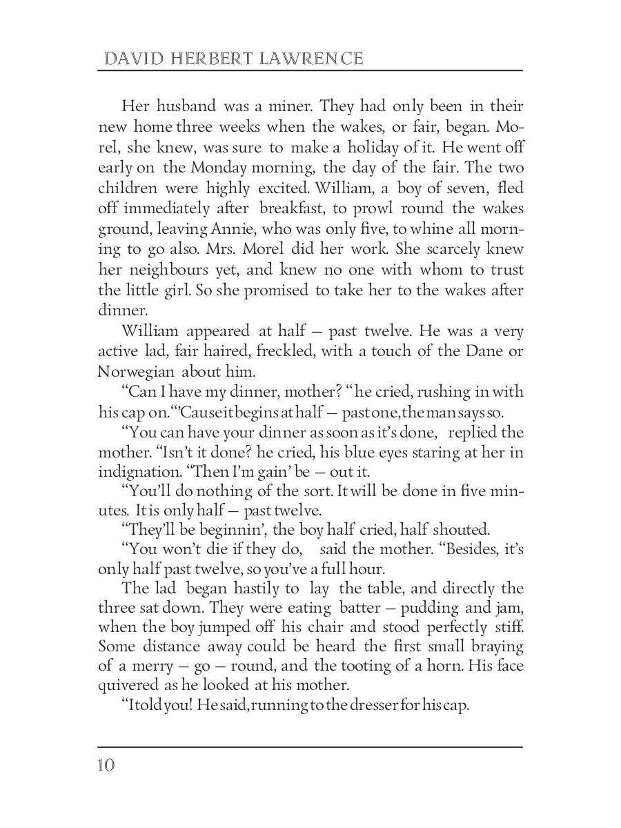 Sons and Lovers = Сыновья и любовники: роман на англ.яз. Lawrence D.H.