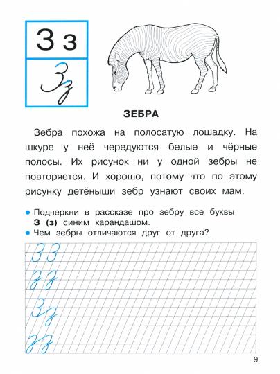 Прописи для 1 класса. Прописи с рассказами о животных. (ФГОС)