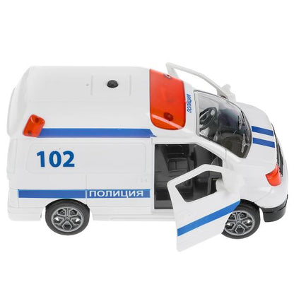 Machine en plastique de taille moyenne 12,5 cm, откр. двери, инерц., кор. Parc technologique dans le cor.2*96шт