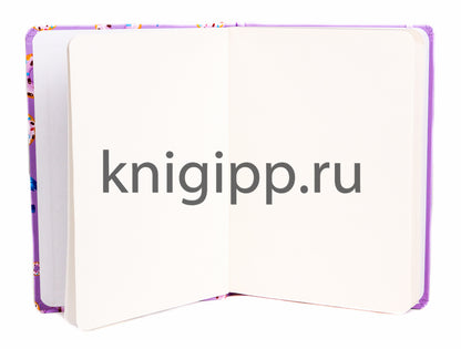 СКЕТЧБУК А5. ЕДИНОРОГИ СО СЛАДОСТЯМИ лиловые (выб.лак)