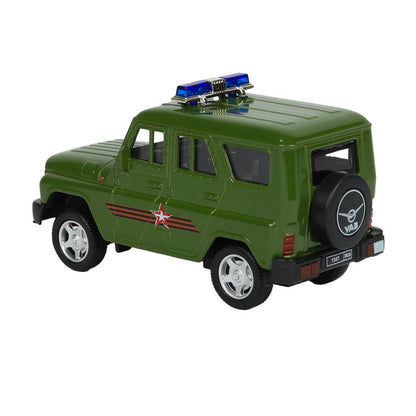 Игрушка пластик ворота+1 машинка, ВОЕННАЯ,кор. Технопарк в кор.24шт