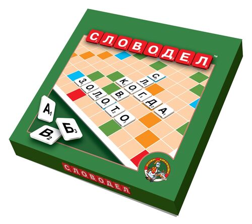 Игра настольная "Словодел" (картон) зел