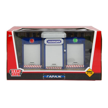 Игрушка пластик ворота+1 машинка, ПОЛИЦИЯ,кор. Parc technologique à Cor.24шт