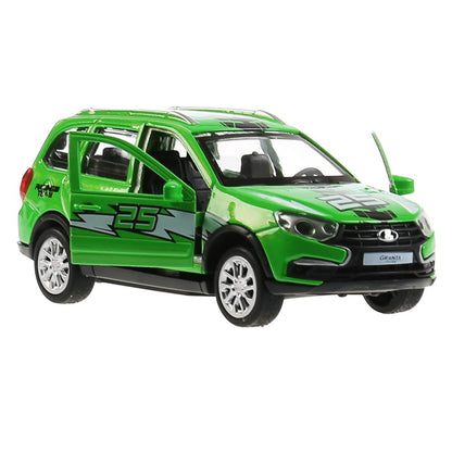 Machine en métal LADA GRANTA CROSS СПОРТ 12 см, двер, баг, инерц, зеленый, кор. Parc technologique dans le cor.2*36шт
