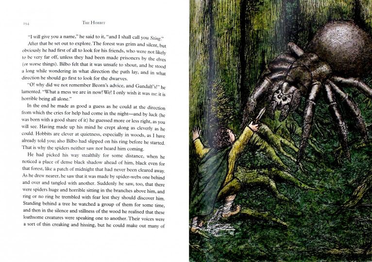 The Hobbit illustrated edition (J.R.R Tolkien) Хоббит иллюстрированное издание (Дж Р Толкин)/ Книги на английском языке
