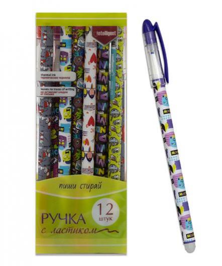 Intelligent. Sac à main Spion "Пиши стирай" avec dernier + thermomètre (синяя) 0.5мм art.CJ-6000 (поштучно)