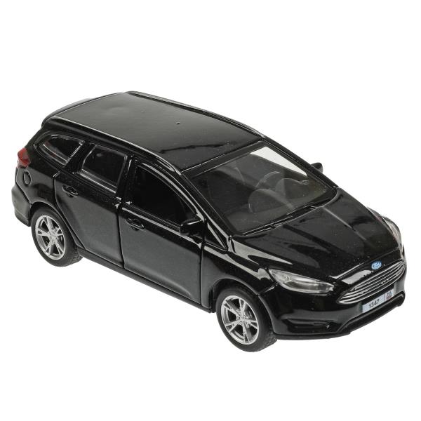 Машина металл FORD FOCUS TURNIER длина 12 см, двер, баг, инерц, черный, кор. Технопарк в кор.2*36шт