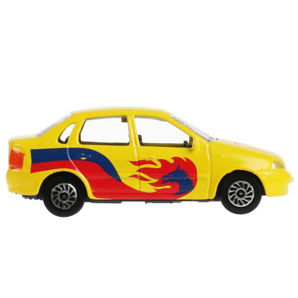 Машина металл LADA 7,5 см в СПОРТ окрасе в ассорт., кор. Технопарк уп-18шт в кор.2*8уп