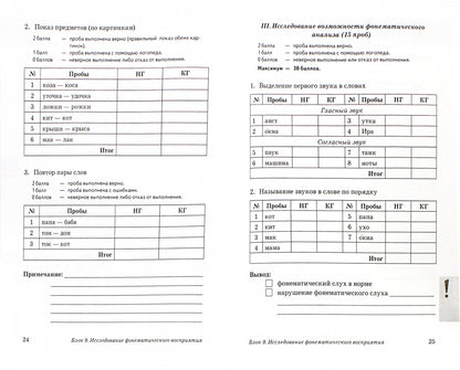 Обследование речи детей 4-5 лет с ОНР. Речевая карта для проведения обследования в средней группе ДО