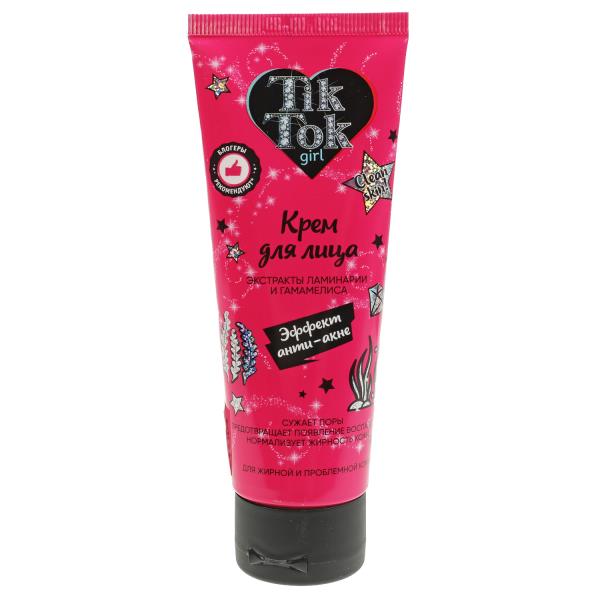 Crème pour la peau pour les problèmes de peau et de peau anti-acné, 75 ml TIK TOK GIRL en cor.24шт
