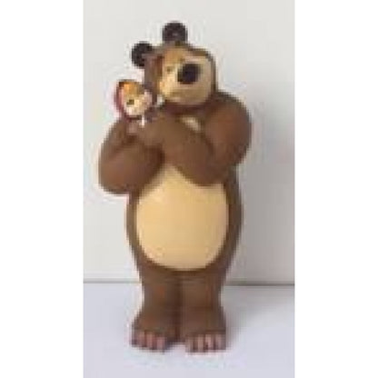 LXST49R ФИГУРКА ДЛЯ ВАННОЙ "ИГРАЕМ ВМЕСТЕ" "МАША И МЕДВЕДЬ" МЕДВЕДЬ С МАШЕЙ НА РУКАХ В СЕТКЕ в кор.7