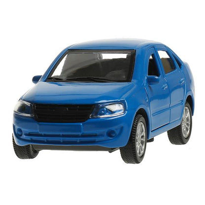 Машина металл LADA granta 11,5 см, двери, багаж, инерц, синий, кор. Технопарк в кор.2*36шт