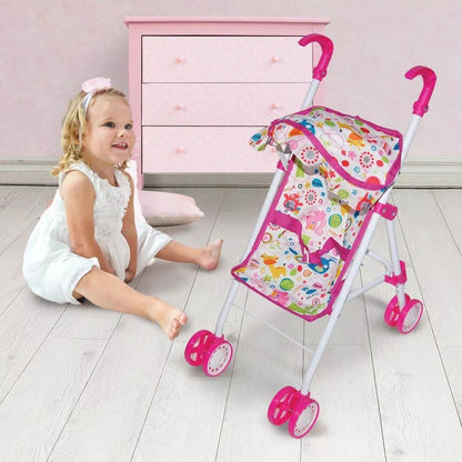 Mary Poppins. Коляска арт.67324 складная "Фантазия" малин., 36*25*53 cm.