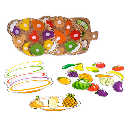 Пластик на липучках "Фрукты и овощи" 10KOR PLASTIC