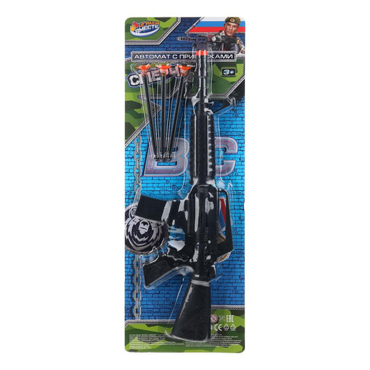 Автомат с присосками, блист.17*48*5см ИГРАЕМ ВМЕСТЕ в кор.2*60шт