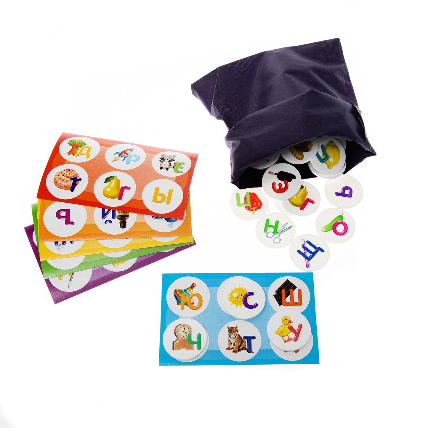 Лото пластмассовое "Азбука"